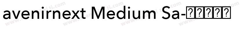 avenirnext Medium Sa字体转换